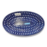 202 Bunzlau ovale Serveerschaal 35,5x21cm 1187X Serveerschalen